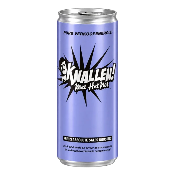 Water Concepts - Blikje suikervrije Energy Drink met logo en etiket