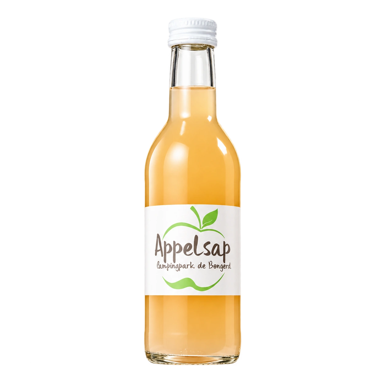 Water Concepts - Flesje Appelsap met logo en etiket