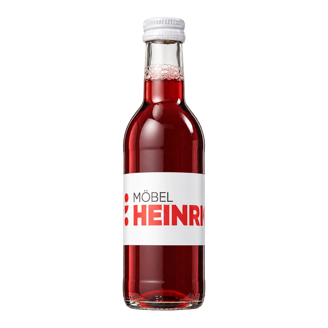 Water Concepts - Flesje vruchtensap Appel-Kersen met logo en etiket