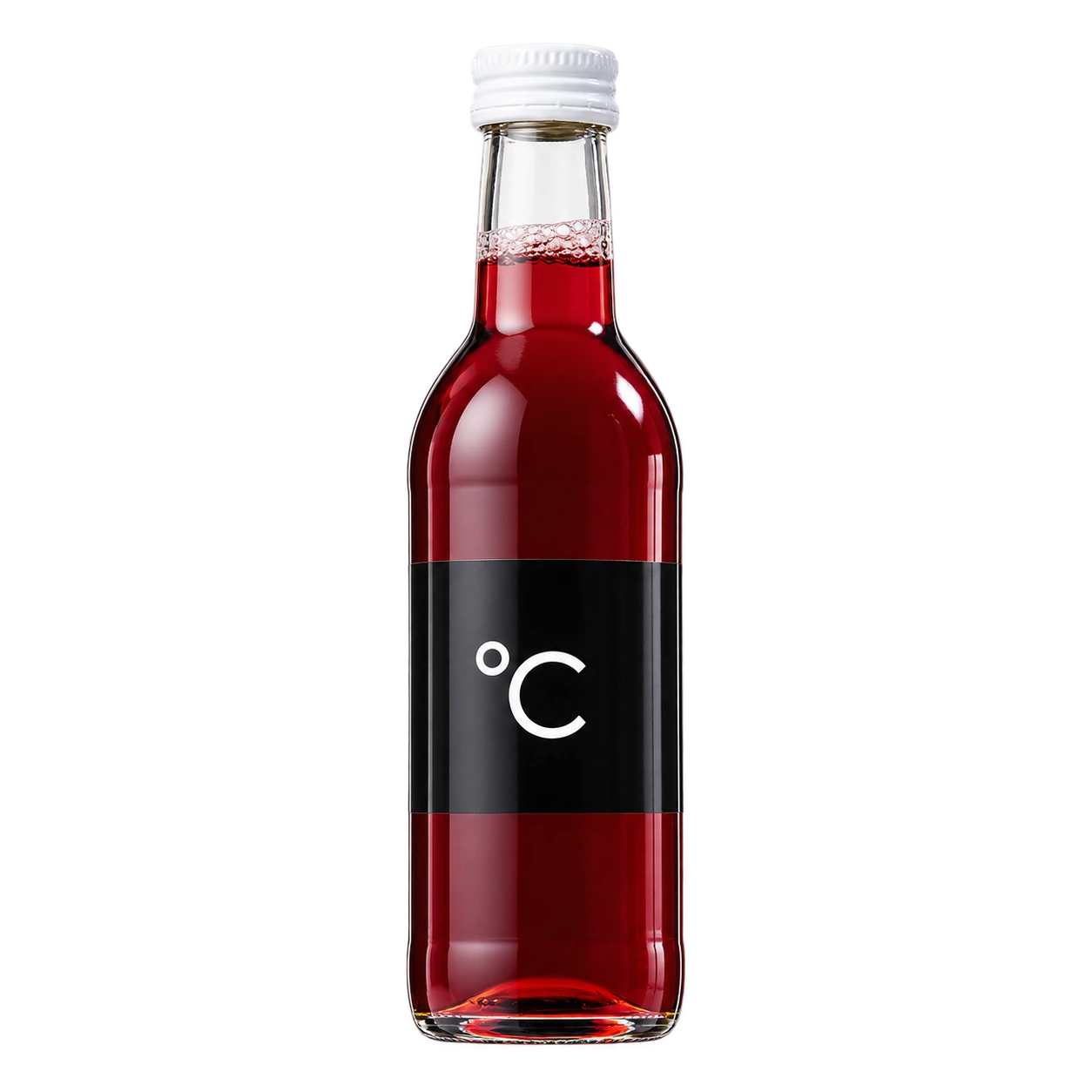 Water Concepts - Flesje vruchtensap Appel-Kersen met logo en etiket