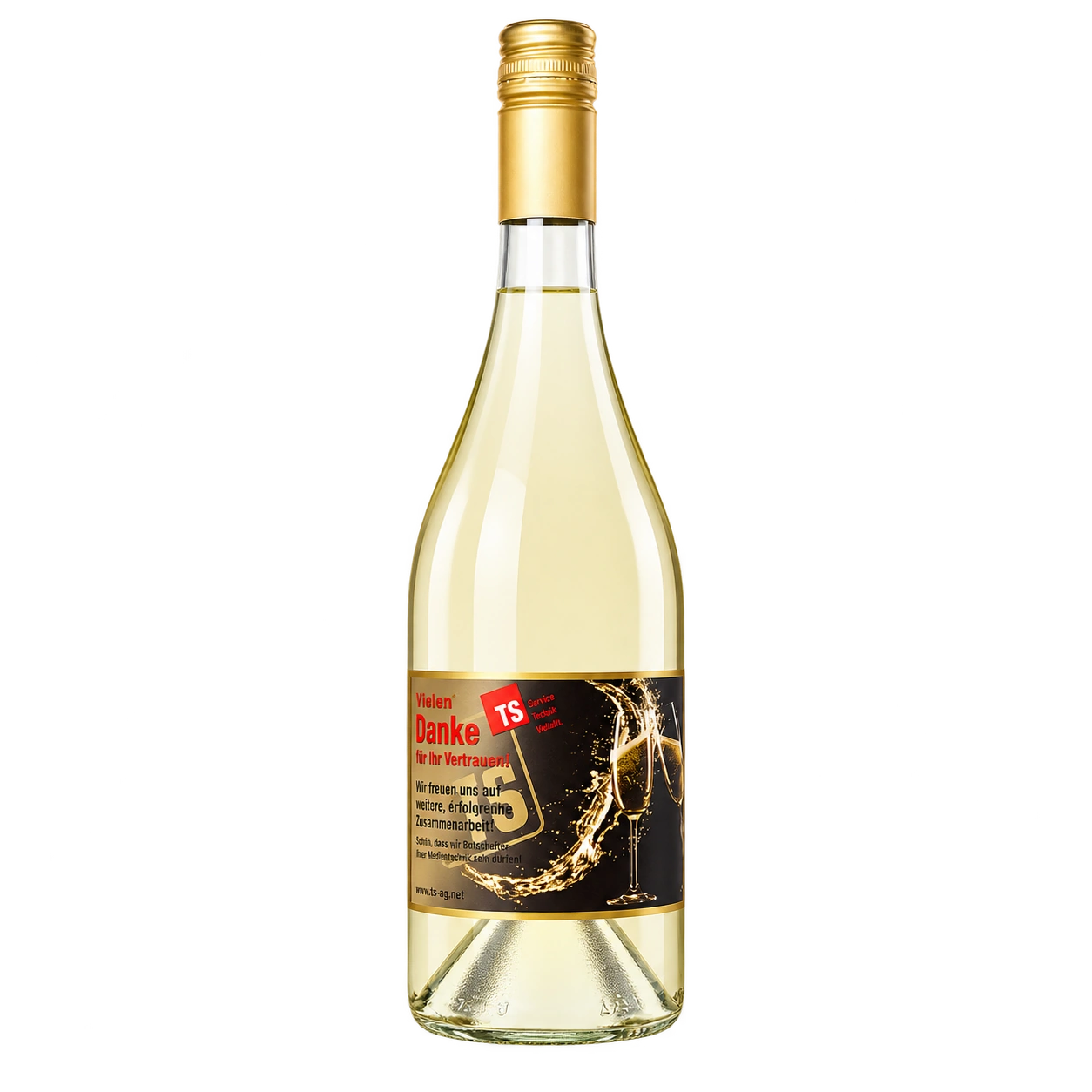 Water Concepts - Fles Secco Vino Frizzante wijn met logo en etiket